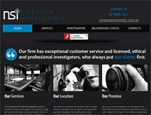 Tablet Screenshot of corporateinvestigators.com.au